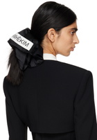 KIMHĒKIM Black Oversized Satin Scrunchie