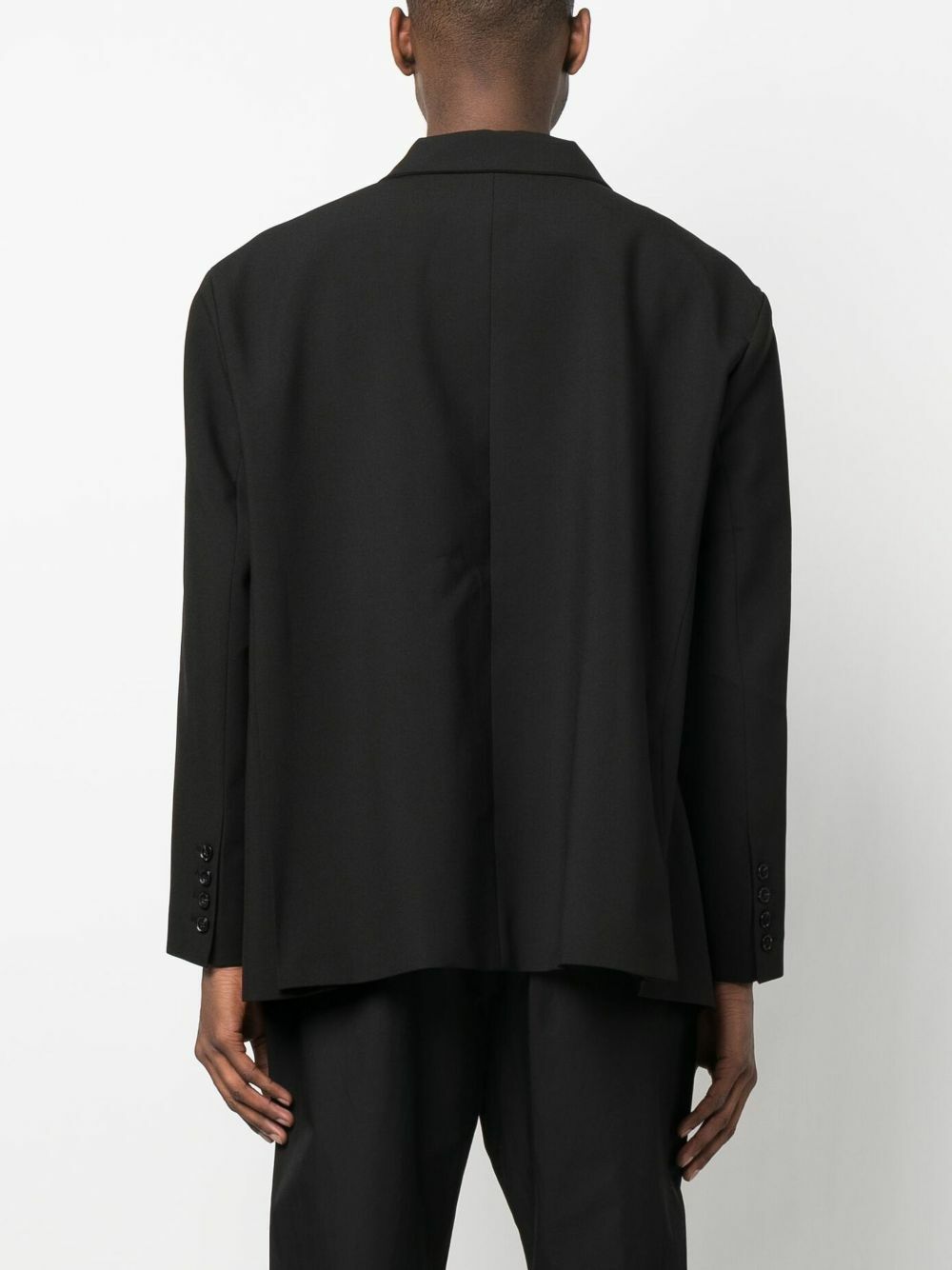 The Frankie Shop Black Beo Single-Breasted Blazer