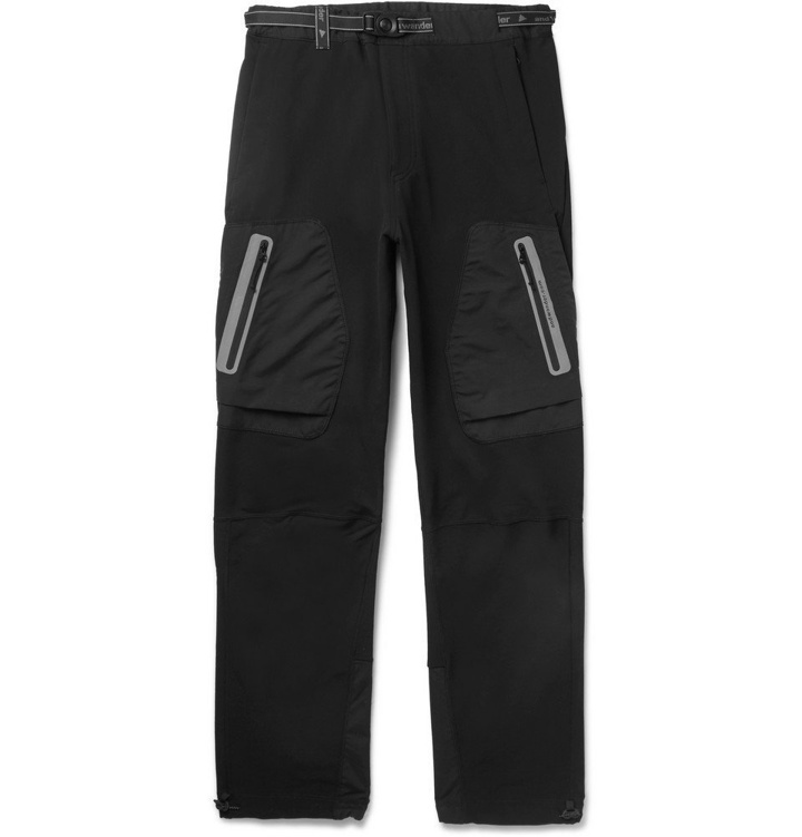 Photo: And Wander - Reflective-Trimmed Shell Tapered Trousers - Men - Black