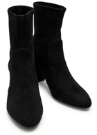 Stuart Weitzman Yuliana 60 Suede Sock Boots Black