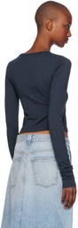 ÉTERNE Navy Long Sleeve Baby T-Shirt