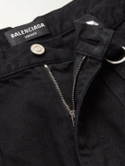 Balenciaga - Raver Wide-Leg Convertible Studded Jeans - Black