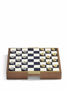 Ralph Lauren Home Brown Fowler Chess And Checkers Game Set