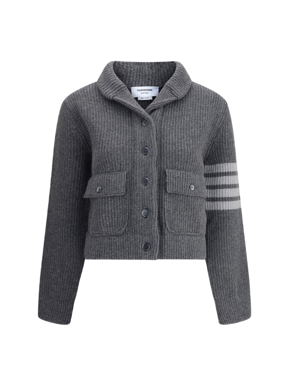 Thom Browne Single-breasted Collarless Jacket Thom Browne