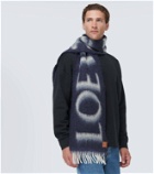 Loewe Logo wool-blend scarf