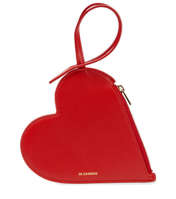 Photo: Jil Sander - Heart-shaped leather coin purse