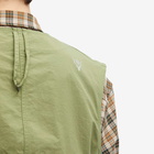 South2 West8 Men's Tenkara Nylon Vest in Light Olive