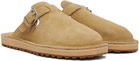 Comme des Garçons Homme Beige Pin-Buckle Loafers