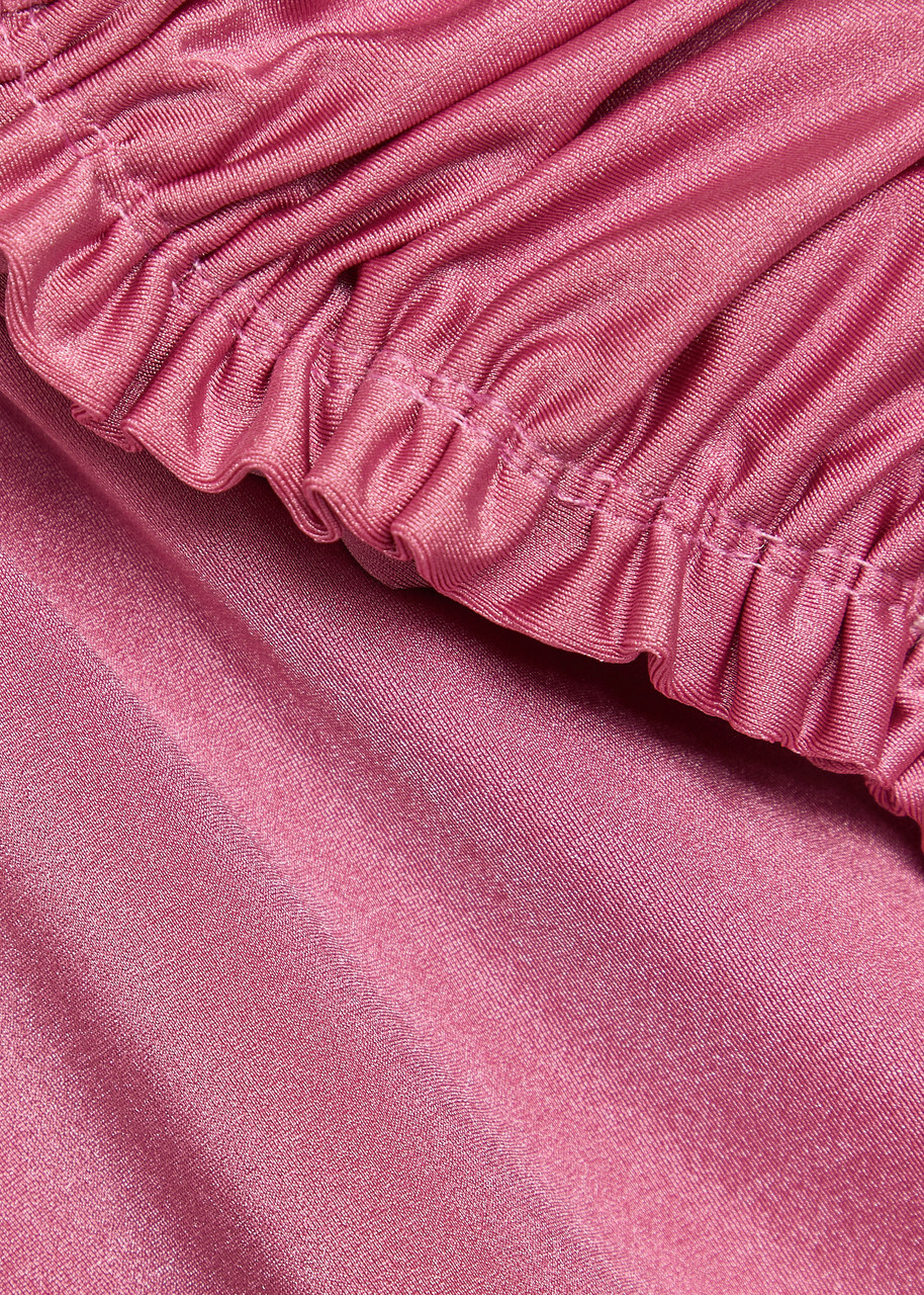 Faithfull The Brand Tavia Ruffled Swimsuit Pink