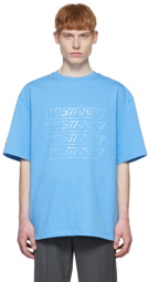 We11done Blue Cotton T-Shirt