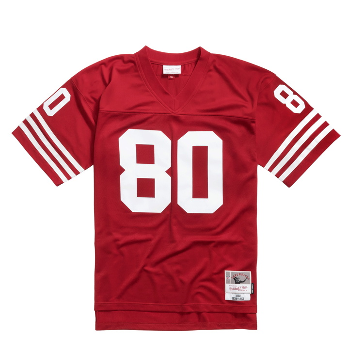 Photo: Mitchell & Ness Nfl Legacy Jersey San Francisco 49ers 1990 Jerry Rice #80 Red - Mens - Jerseys