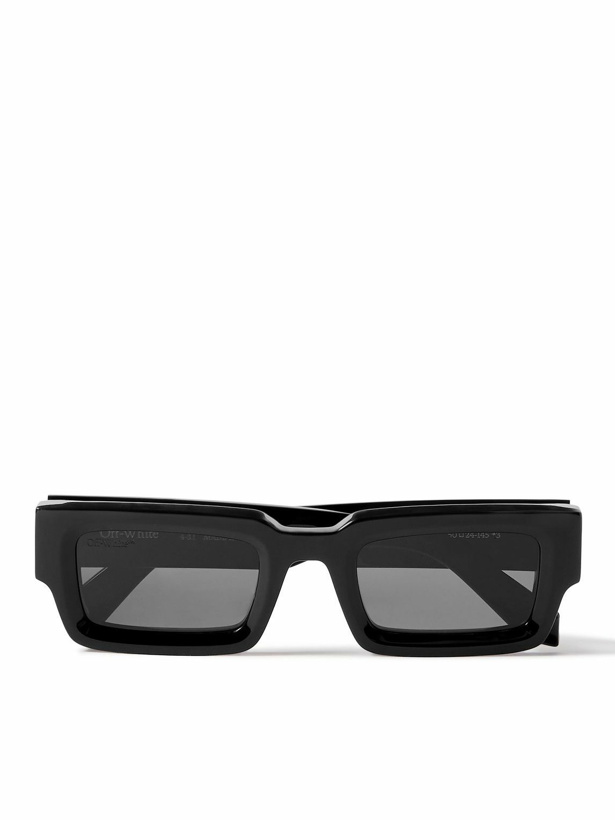 Photo: Off-White - Lecce Rectangular-Frame Acetate Sunglasses