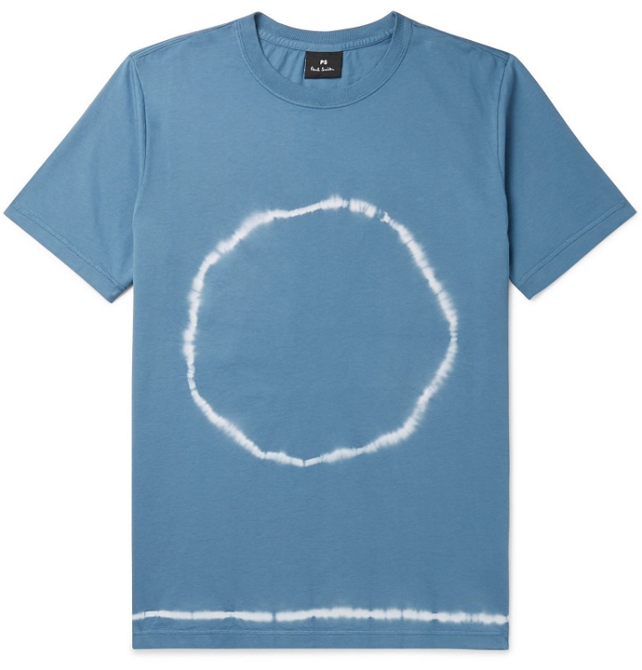 Photo: PS Paul Smith - Tie-Dyed Cotton-Jersey T-Shirt - Blue