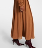 Joseph Pinky belted draped maxi dress