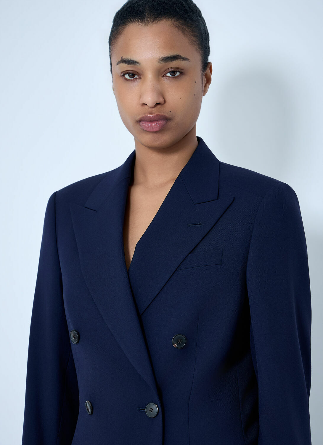 Dries Van Noten Double-Breasted Wool Blazer