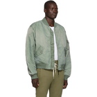 John Elliott Green Nicasio Bogota Bomber Jacket