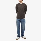 A.P.C. Men's x JW Anderson Ange Reversible Crew Knit in Dark Brown