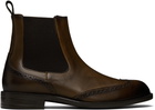 BOSS Brown Leather Chelsea Boots