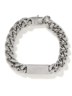 Fendi - Logo-Engraved Silver-Tone Bracelet - Silver