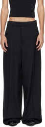 VETEMENTS Black Wide-Leg Trousers