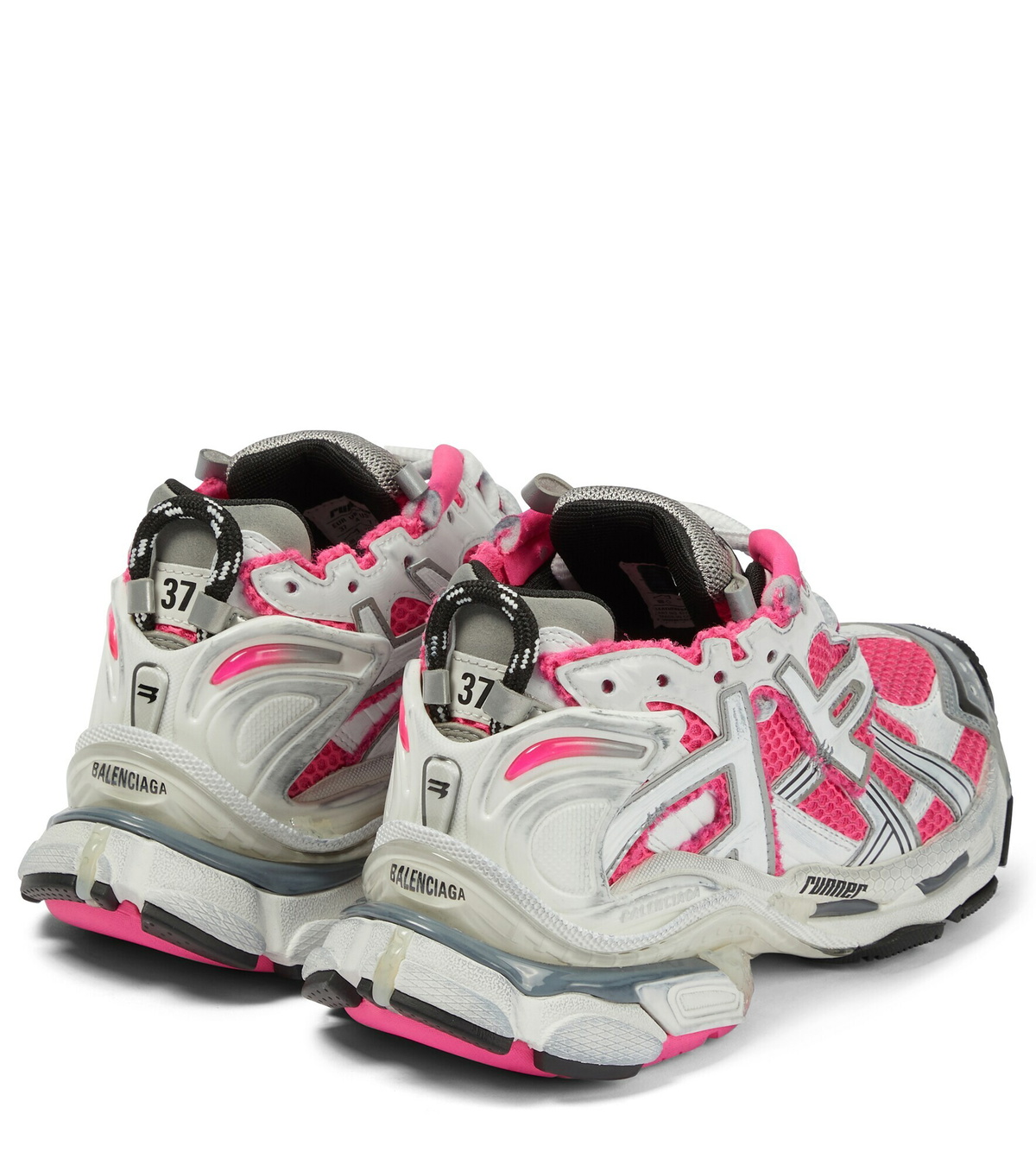 Balenciaga Runner White Fluo Pink (Women's) - 677402 W3RBN