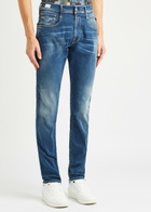 Replay Anbass Hyperflex Re-Used Blue Slim-leg Jeans Mid Blu