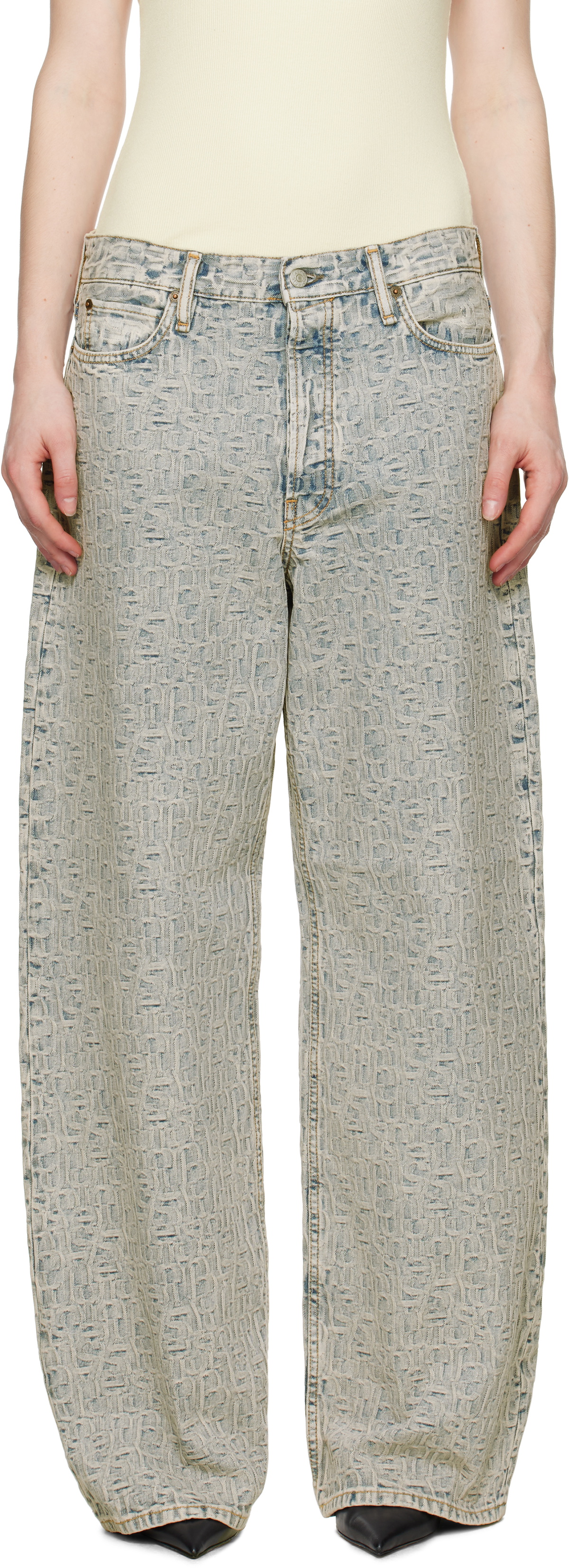 工場 Acne studios 1981F Acne Studios 1981F Baggy Fit Jeans Blue