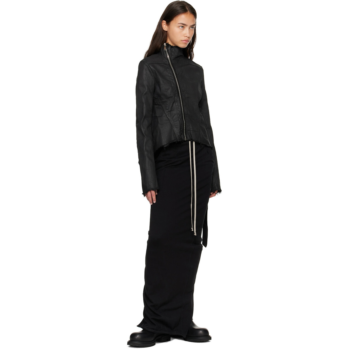 Rick Owens DRKSHDW Black Tower Naska Gary Denim Jacket
