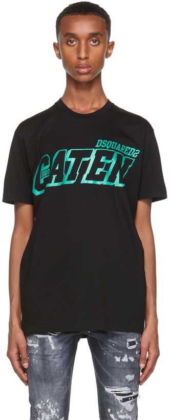 Photo: Dsquared2 Black 'Caten' Cool T-Shirt
