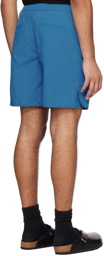 Solid Homme Blue Embroidered Shorts