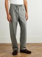 De Bonne Facture - Lounge Straight-Leg Wool Trousers - Gray