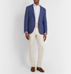 Isaia - Linen Drawstring Trousers - Neutrals