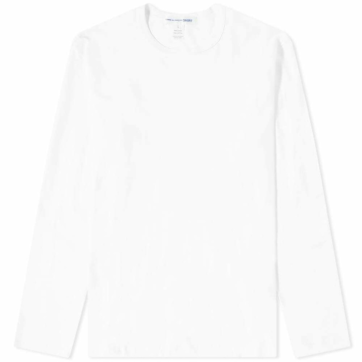 Photo: Comme des Garçons SHIRT Men's Long Sleeve Forever Tee in White