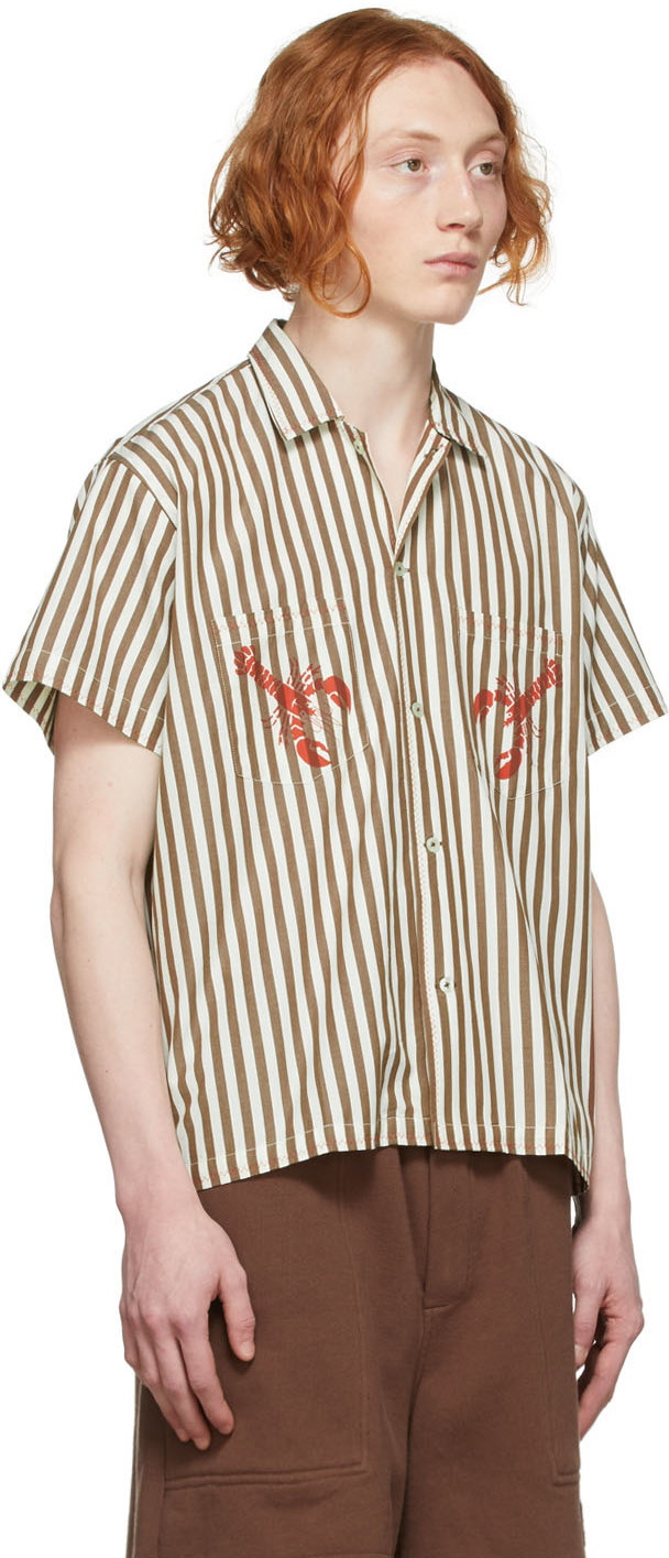BODE Namesake striped shirt - Neutrals