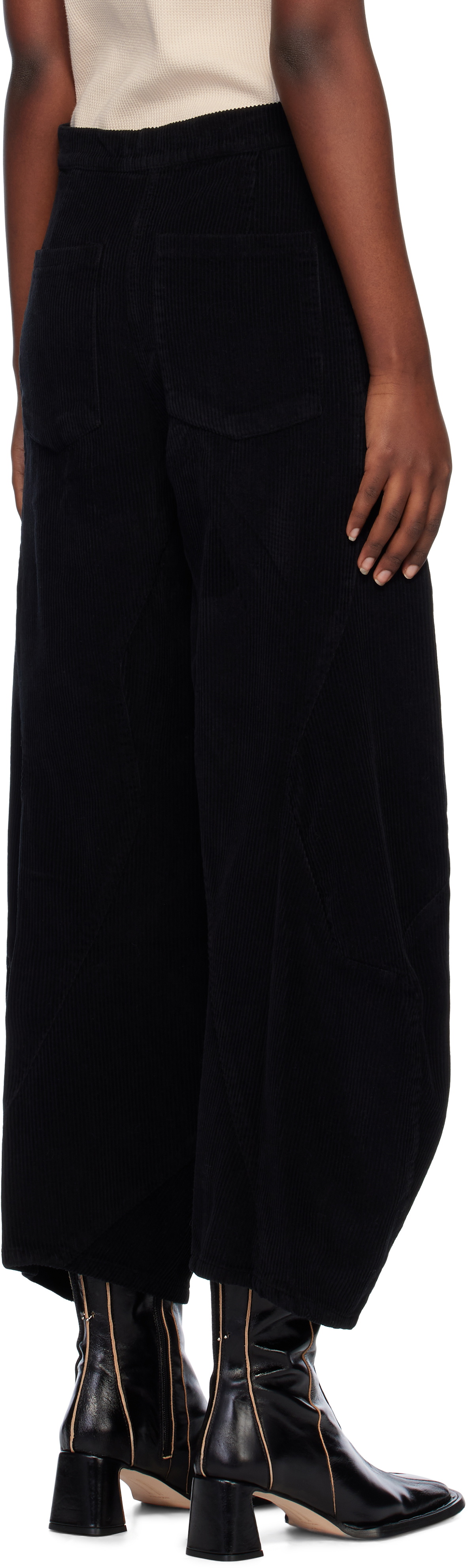 Henrik Vibskov Black Digi Corduroy Trousers