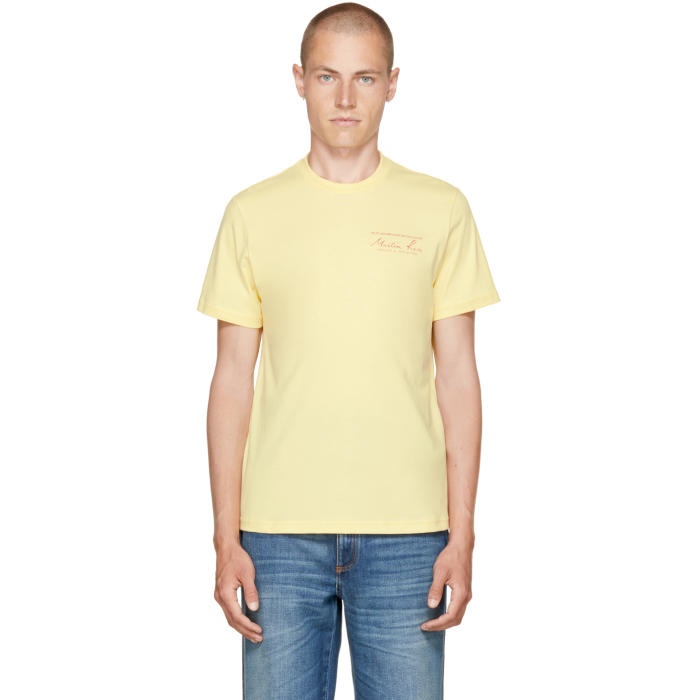 Photo: Martine Rose Yellow Classic Logo T-Shirt