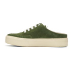 Sunnei Green Suede Sabot Slip-On Sneakers