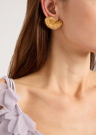 Joanna Laura Constantine Statement Seashell 18kt Gold-plated Stud Earrings - One Size