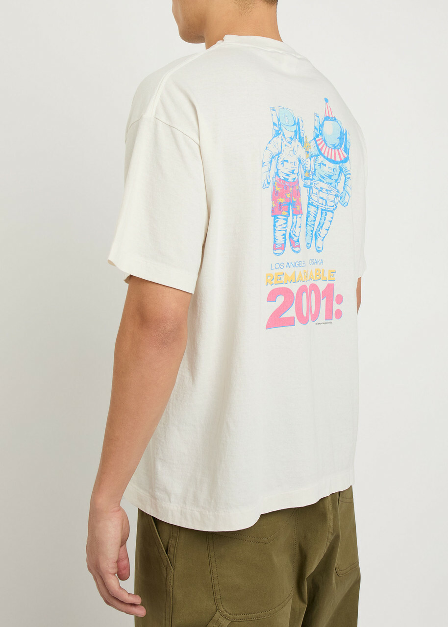 Saint Mxxxxxx Mtv Printed Cotton T-shirt White