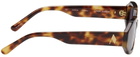 The Attico Tortoiseshell Linda Farrow Edition Irene Sunglasses