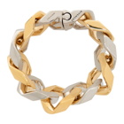 Givenchy Gold and Silver G Chain Bracelet