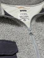 nanamica - Twill-Trimmed Wool-Blend Fleece Jacket - Gray
