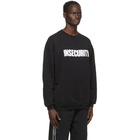 VETEMENTS Black Print Insecurity Sweatshirt