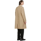 Issey Miyake Men Beige Gabardine Coat