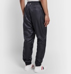 Thom Browne - Tapered Grosgrain-Trimmed Ripstop Track Pants - Blue