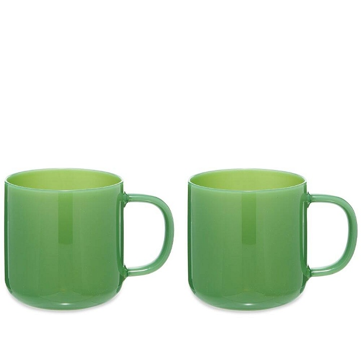 Photo: HAY Borosilicate Mug - Set of 2 in Jade Green