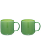 HAY Borosilicate Mug - Set of 2 in Jade Green