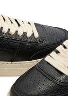 Represent Initial Leather Sneakers Black