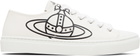Vivienne Westwood White Low Top Canvas Plimsoll Sneakers