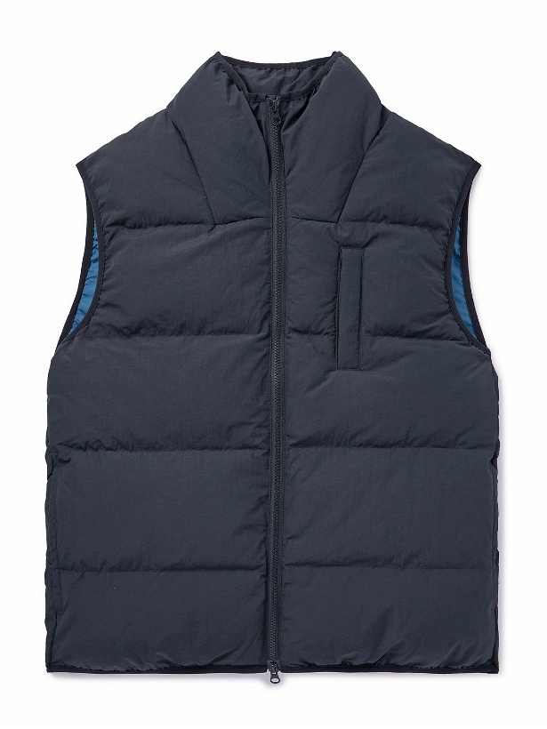 Photo: A Kind Of Guise - Vinjar Quilted Padded Recycled-Shell Gilet - Blue